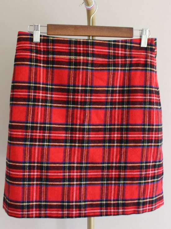 J. Crew Dresses & Skirts - Women's J. Crew Plaid Wool A-Line Mini Skirt, Size 4